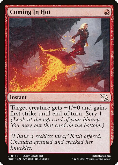 MTG Coming In Hot MOM 136 Regular Foil