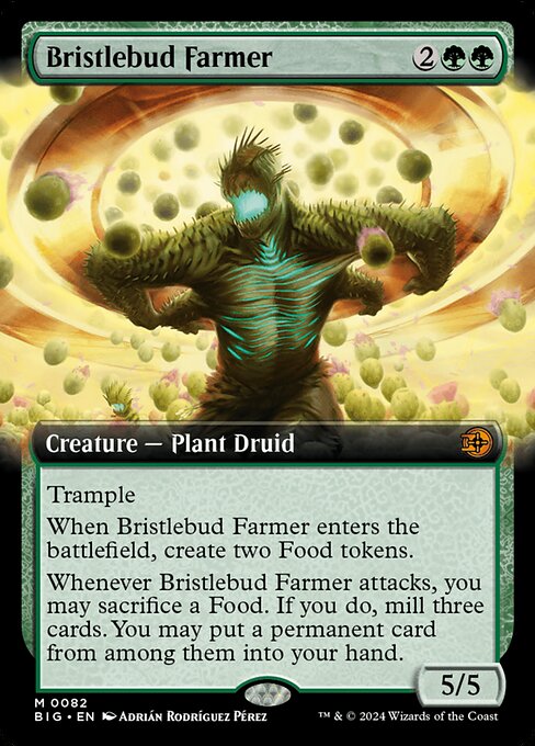 MTG Bristlebud Farmer BIG 082 Extended Art Nonfoil