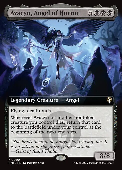 MTG Avacyn, Angel of Horror FRC 092 Extended Art Nonfoil front