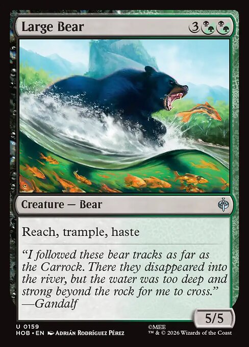 MTG Large Bear HOB 159 Regular Foil