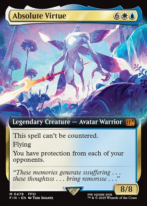 MTG Absolute Virtue FIN 476 Extended Art Nonfoil