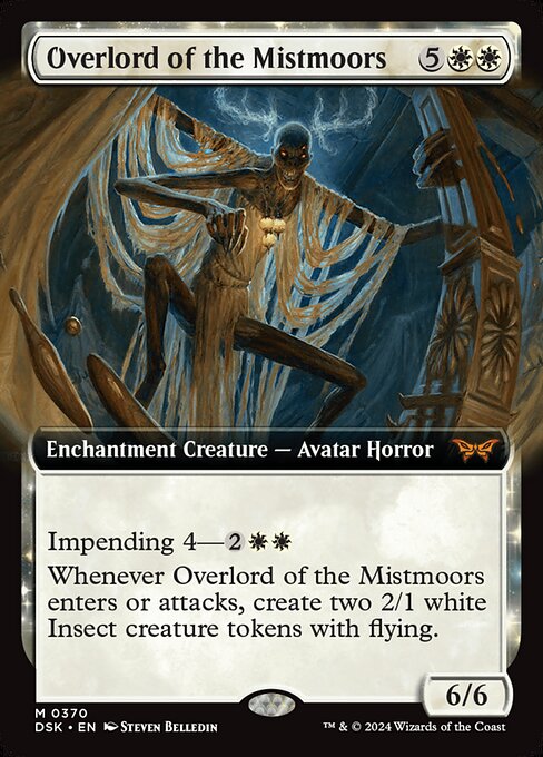 MTG Overlord of the Mistmoors DSK 370 Extended Art Nonfoil