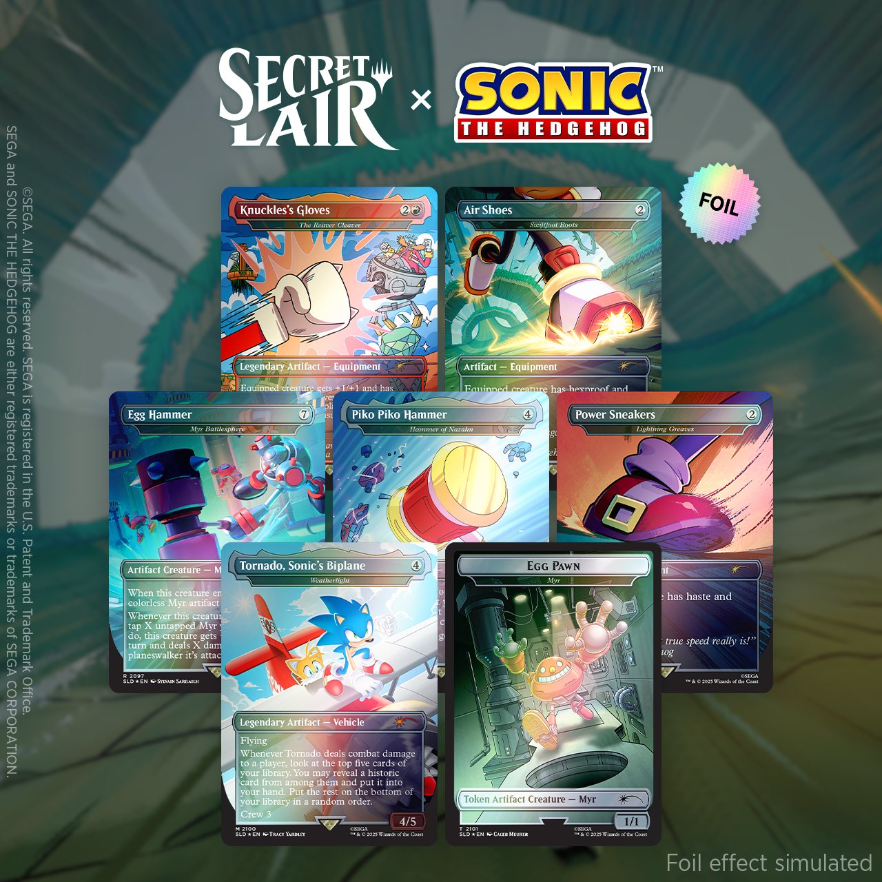 Magic Secret Lair x Sonic: Turbo Gear Foil Edition - ETA September 2025