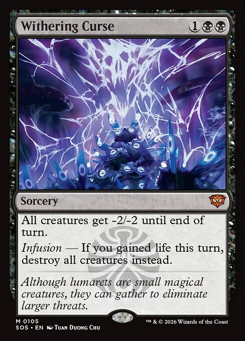 MTG Withering Curse SOS 105 Regular Nonfoil