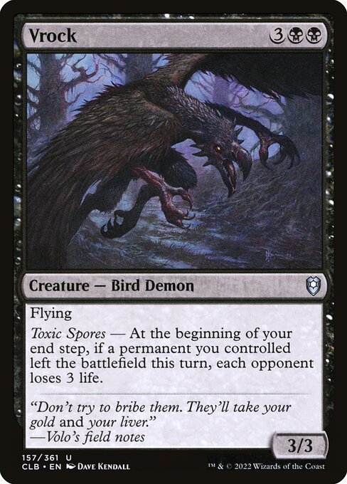 MTG Vrock CLB 157 Regular Nonfoil