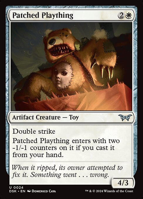 MTG Patched Plaything DSK 024 Regular Nonfoil