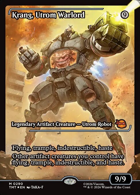 MTG Krang, Utrom Warlord TMT 290 Japan Showcase Foil