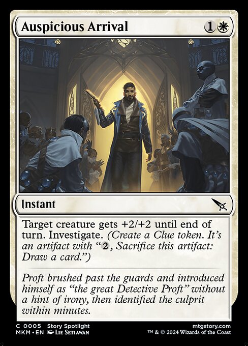 MTG Auspicious Arrival MKM 005 Regular Foil