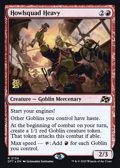 MTG Howlsquad Heavy PDFT 134s Prerelease Foil