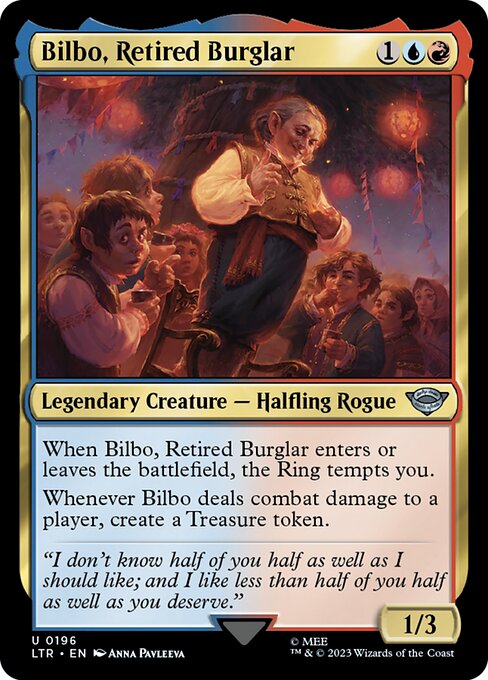 MTG Bilbo, Retired Burglar LTR 196 Regular Nonfoil