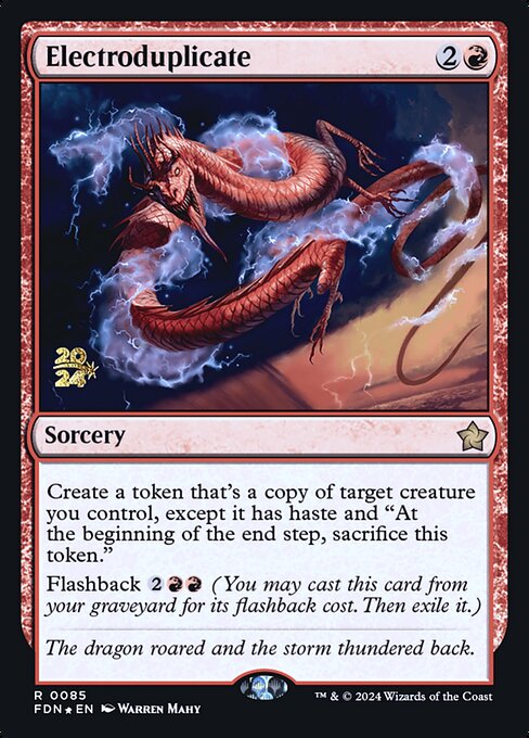 MTG Electroduplicate PFDN 085s Prerelease Foil