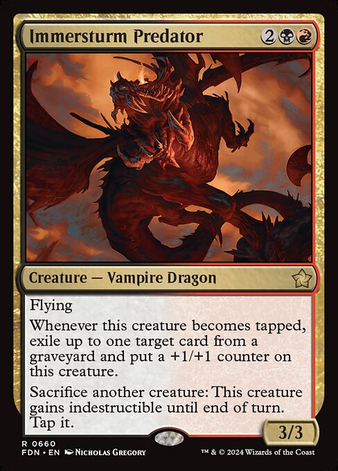 MTG Immersturm Predator FDN 660 Starter Collection Nonfoil
