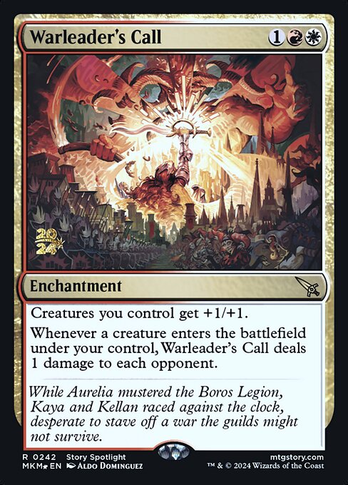 MTG Warleader's Call PMKM 242s Prerelease Foil