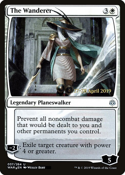MTG The Wanderer PWAR 037S Prerelease Promo Foil front