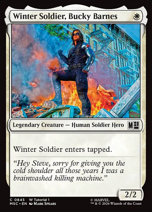 MTG Winter Soldier, Bucky Barnes MSC 845 Regular Nonfoil