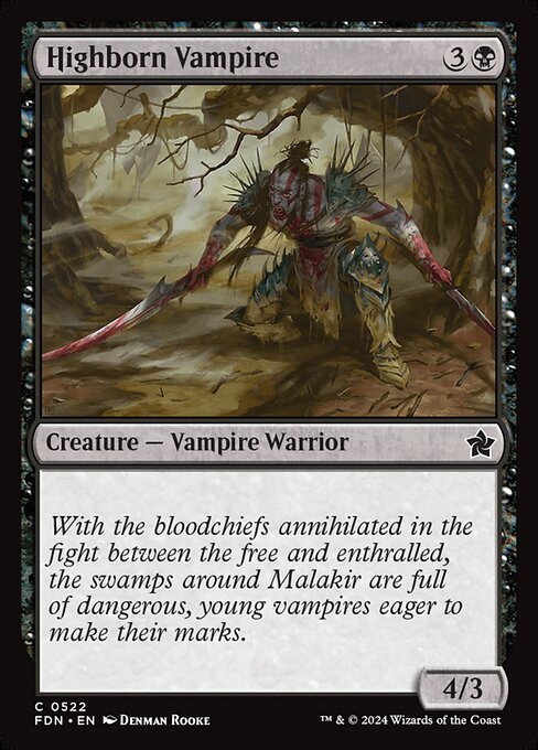 MTG Highborn Vampire FDN 522 Beginner Box Nonfoil
