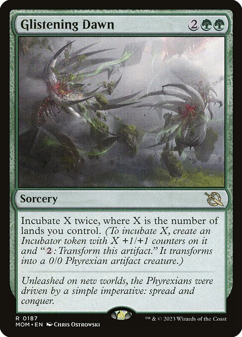 MTG Glistening Dawn MOM 187 Regular Foil