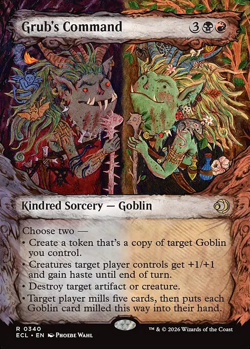 MTG Grub's Command ECL 340 Borderless Foil