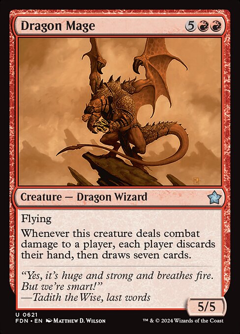 MTG Dragon Mage FDN 621 Starter Collection Nonfoil