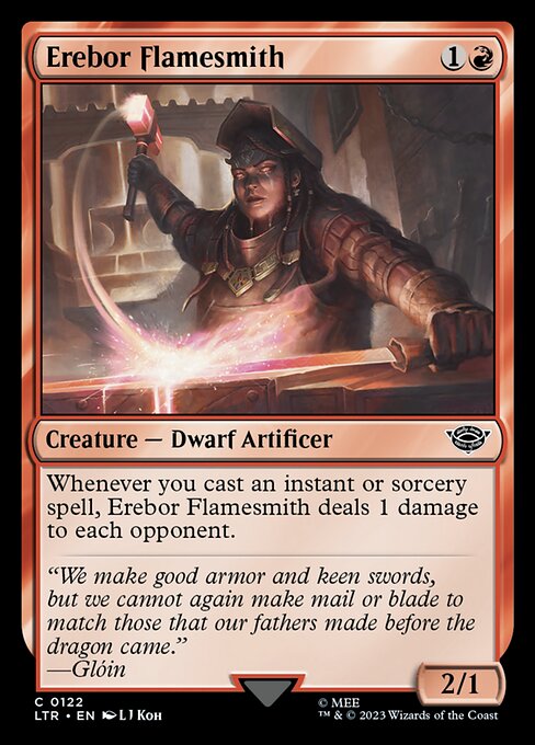 MTG Erebor Flamesmith LTR 122 Regular Nonfoil