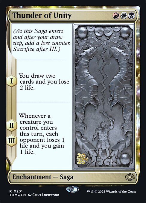 MTG Thunder of Unity PTDM 231s Prerelease Foil