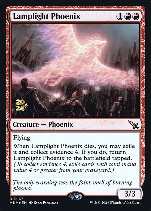 MTG Lamplight Phoenix PMKM 137s Prerelease Foil
