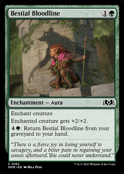MTG Bestial Bloodline WOE 162 Regular Nonfoil