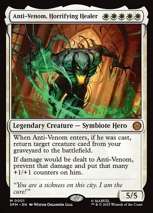 MTG Anti-Venom, Horrifying Healer SPM 001 Regular Nonfoil