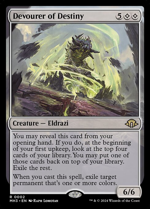 MTG Devourer of Destiny MH3 002 Regular Nonfoil