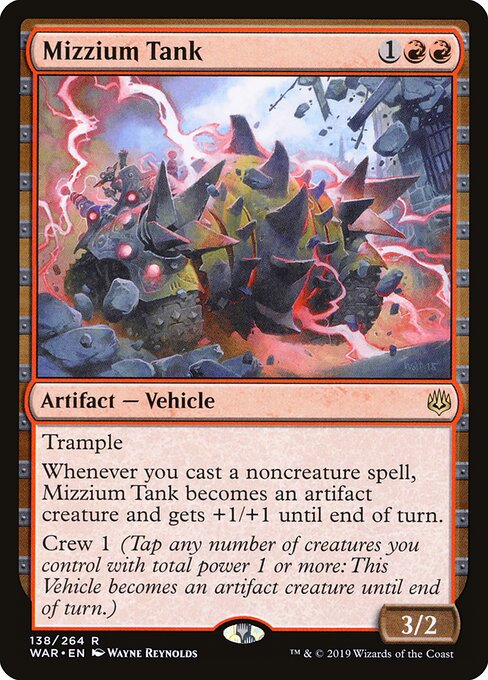 MTG Mizzium Tank WAR 138 Standard Foil front
