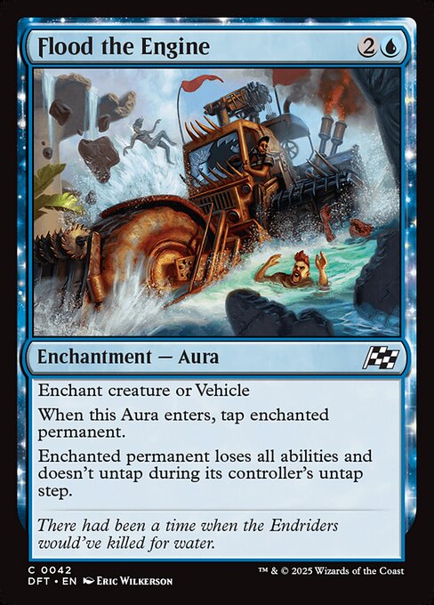 MTG Flood the Engine DFT 042 Regular Foil