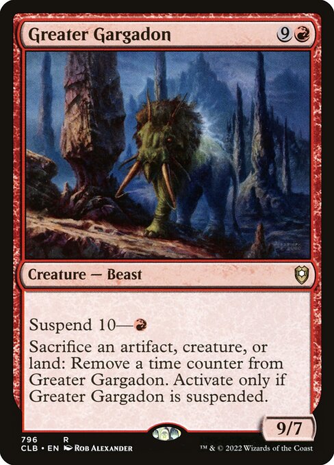 MTG Greater Gargadon CLB 796 Commander Deck Nonfoil