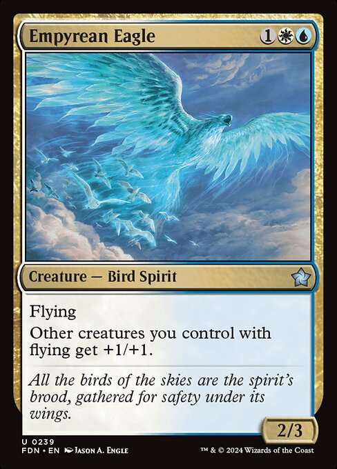 MTG Empyrean Eagle FDN 239 Regular Foil