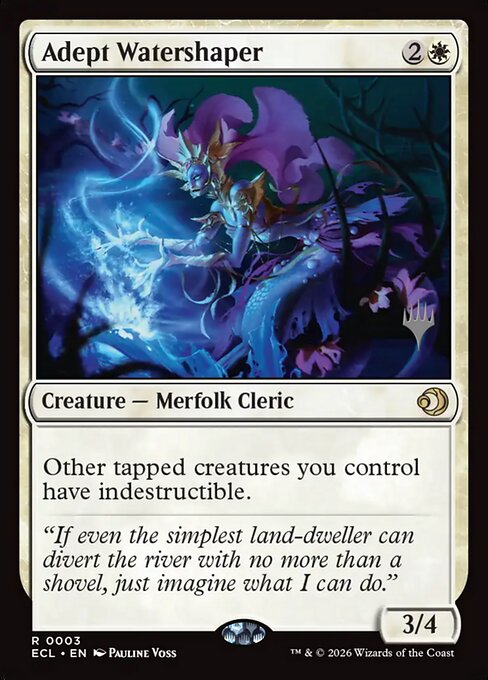 MTG Adept Watershaper PECL 003p Promo Pack Foil
