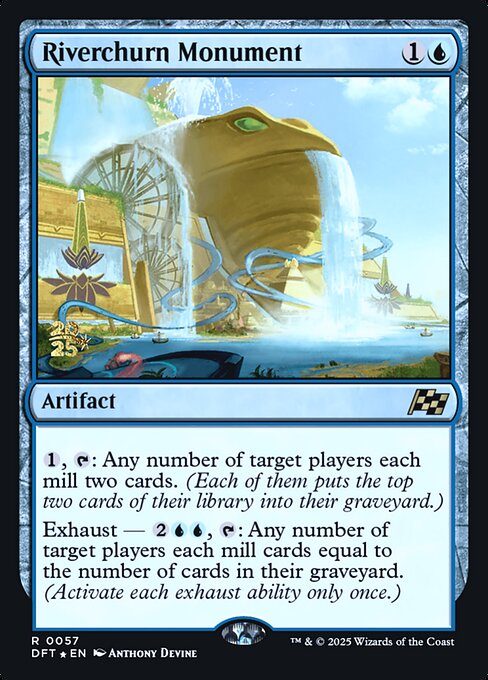 MTG Riverchurn Monument PDFT 057s Prerelease Foil