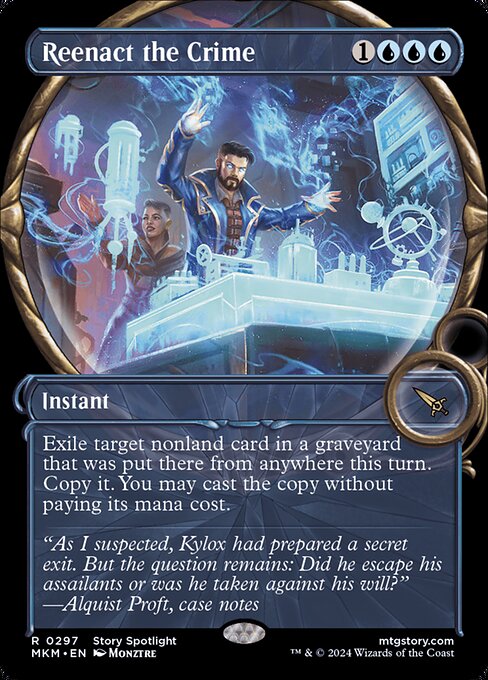 MTG Reenact the Crime MKM 297 Showcase Magnified Foil