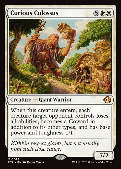 MTG Curious Colossus ECL 012 Regular Foil