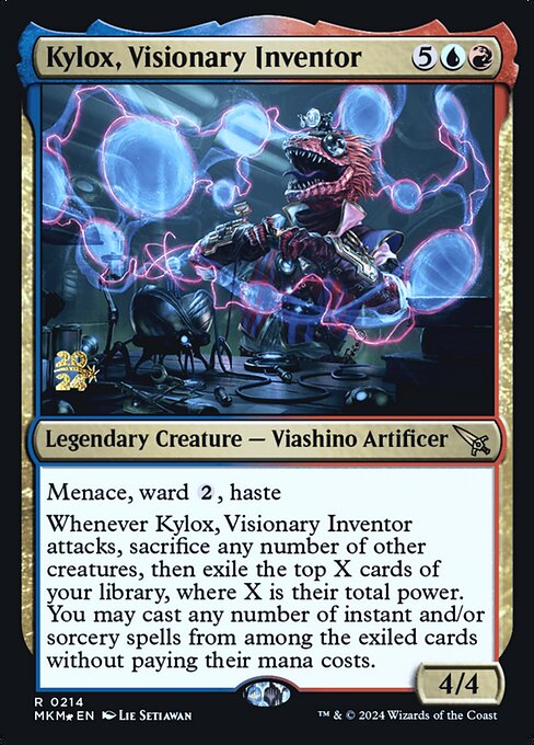 MTG Kylox, Visionary Inventor PMKM 214s Prerelease Foil