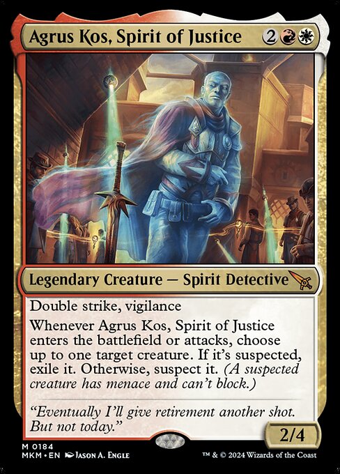 MTG Agrus Kos, Spirit of Justice MKM 184 Regular Foil