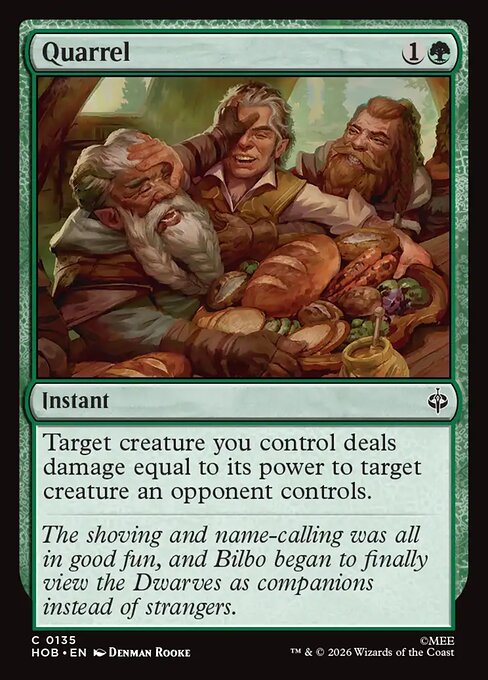 MTG Quarrel HOB 135 Regular Nonfoil