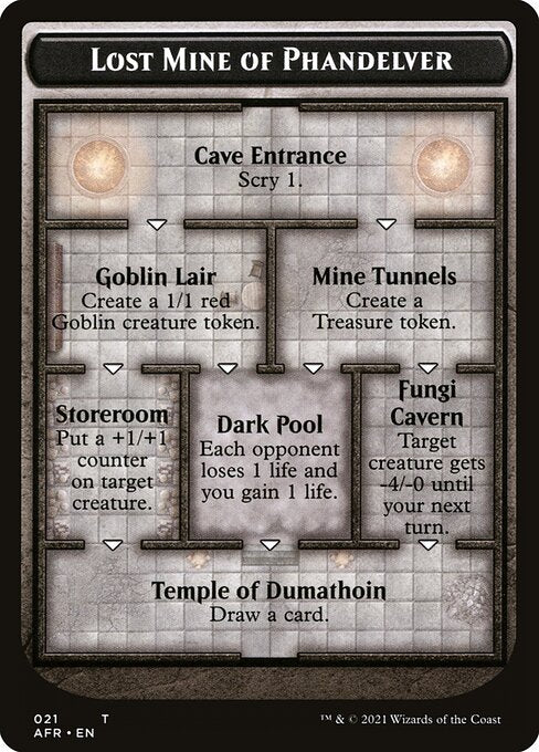 MTG Lost Mine of Phandelver AFR 021 Dungeon Card Nonfoil