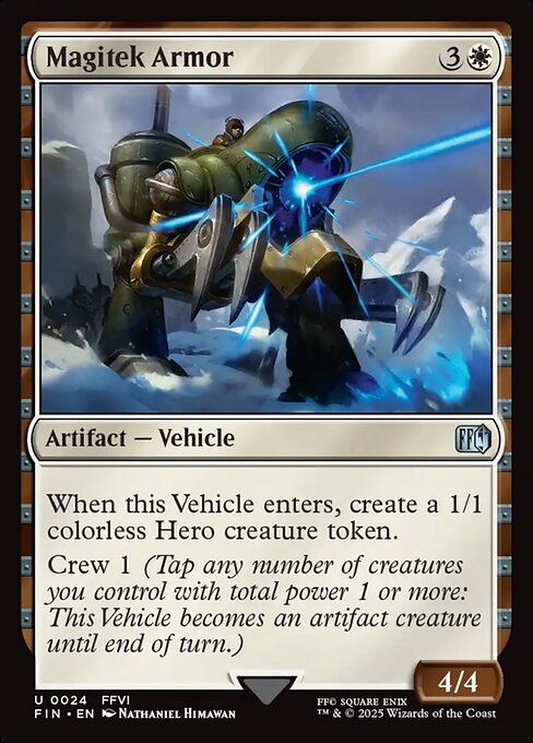 MTG Magitek Armor FIN 024 Regular Foil