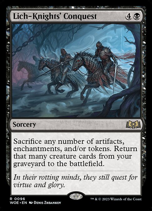 MTG Lich-Knights' Conquest WOE 096 Regular Foil
