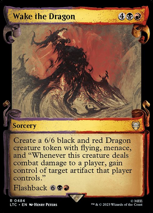 MTG Wake the Dragon LTC 484 Alternate Art Nonfoil