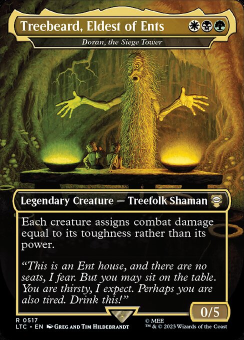 MTG Doran, the Siege Tower LTC 517 Showcase Ring Foil