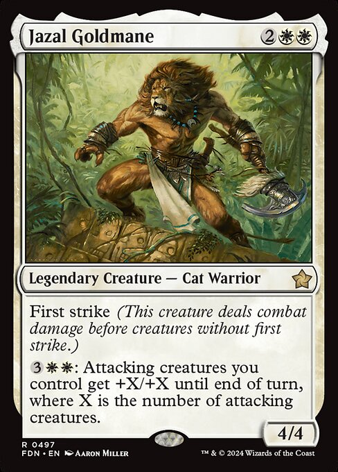 MTG Jazal Goldmane FDN 497 Beginner Box Nonfoil
