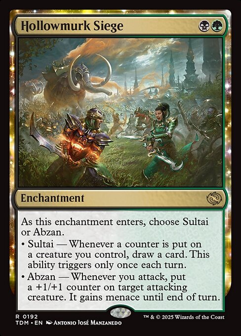 MTG Hollowmurk Siege TDM 192 Regular Foil