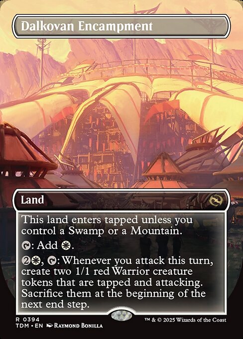 MTG Dalkovan Encampment TDM 394 Borderless Nonfoil