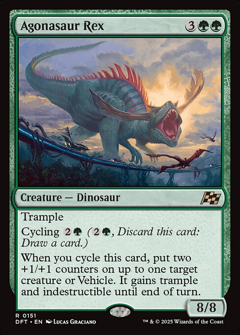 MTG Agonasaur Rex DFT 151 Regular Foil