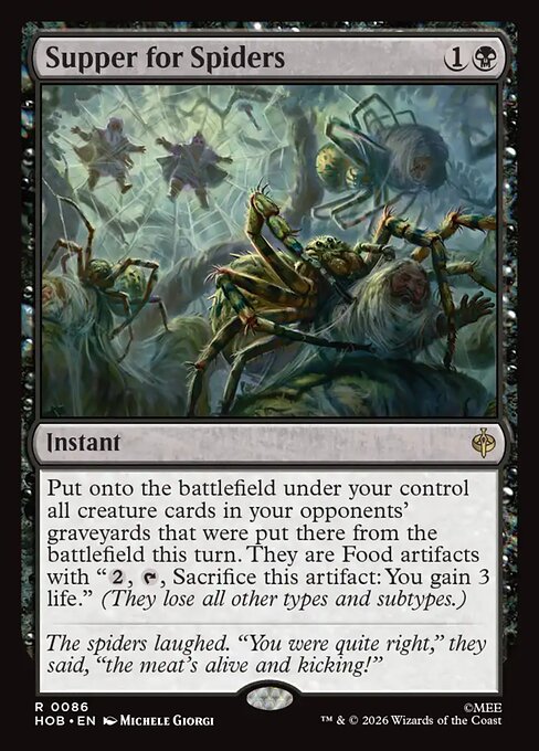 MTG Supper for Spiders HOB 086 Regular Nonfoil